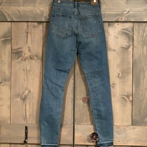 Aeropostale Aero distressed cheeky jegging skinny denim jeans size 6 - Picture 3 of 8